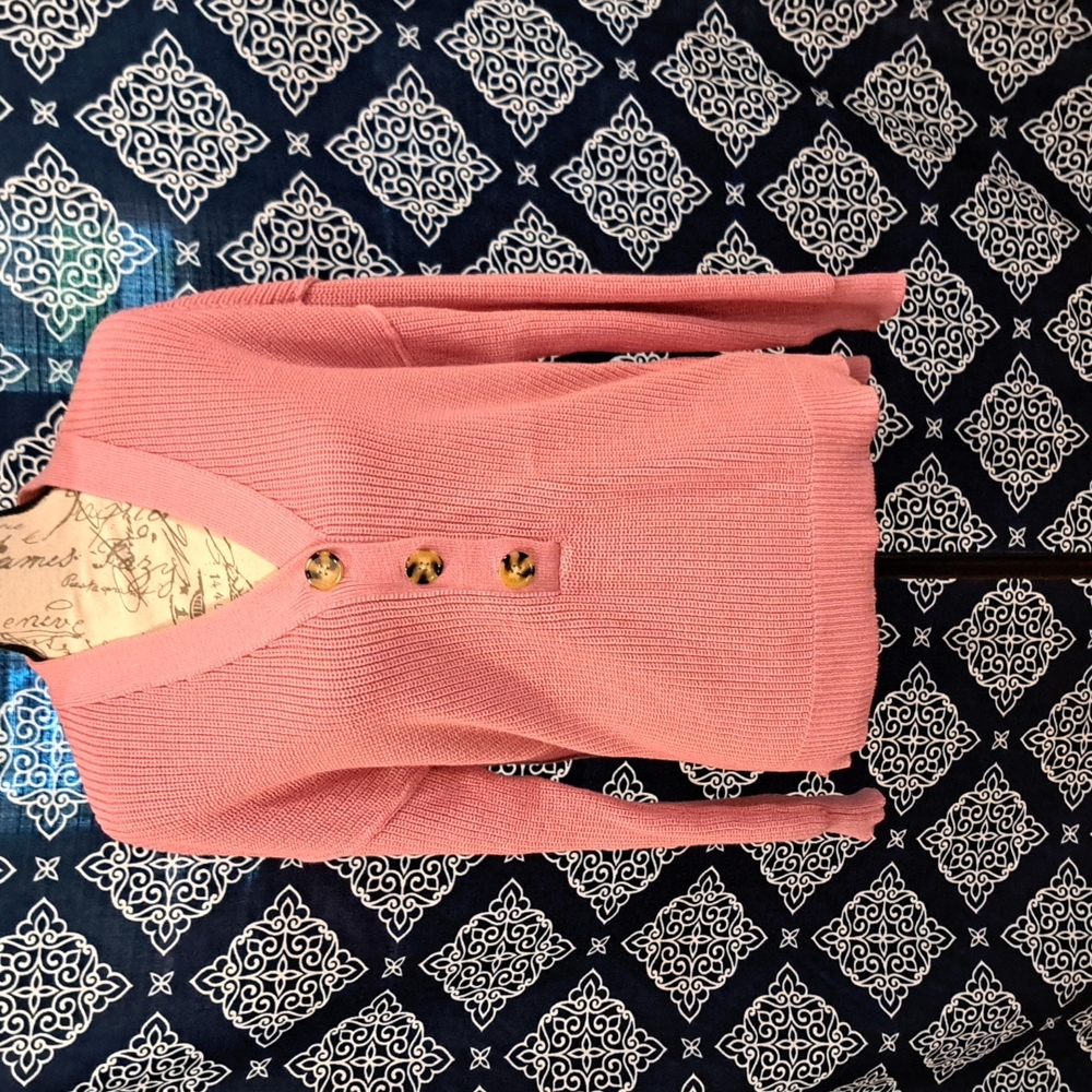 Rachel Zoe pink sweater.